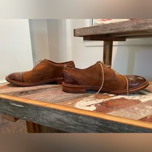 Allen Edmonds suede and leather cap toe 9.5D.  In lightly used condition.